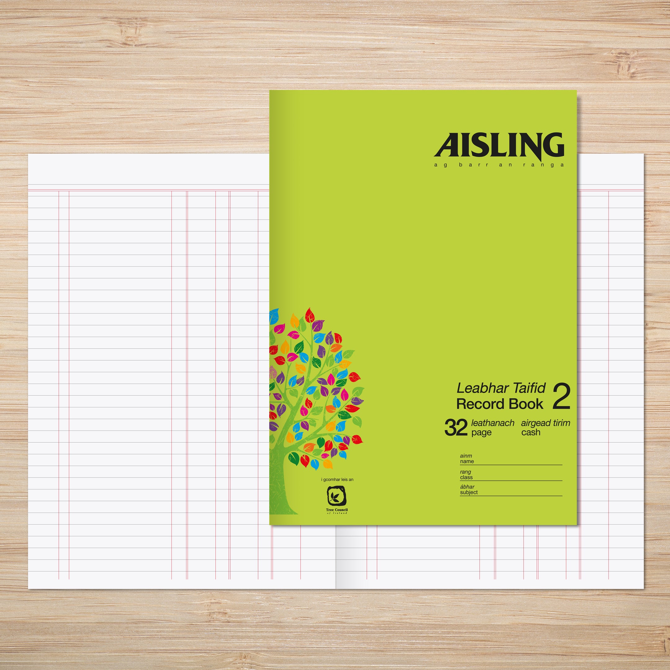 AISLING A4 Record Book 2 32 page